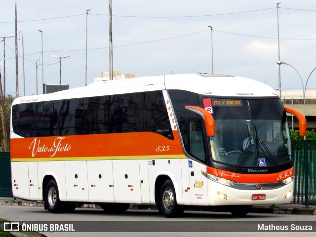 Viação Vale do Tietê 835 na cidade de São Paulo, São Paulo, Brasil, por Matheus Souza. ID da foto: 6046535.