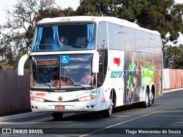 Eucatur - Empresa União Cascavel de Transportes e Turismo 4221 na cidade de Brasília, Distrito Federal, Brasil, por Tiago Wenceslau de Souza. Número da foto: #6045687.