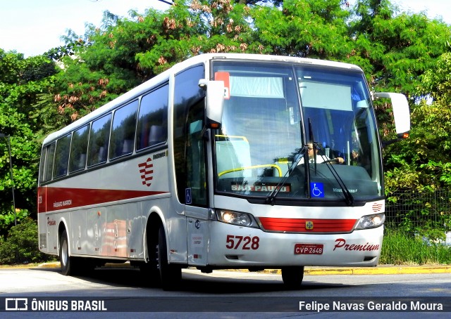 Empresa de Ônibus Pássaro Marron 5728 na cidade de São Paulo, São Paulo, Brasil, por Felipe Navas Geraldo Moura . ID da foto: 6046594.