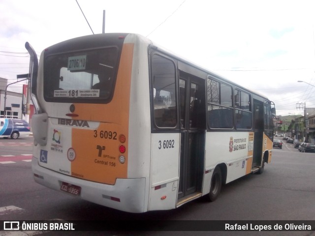 Transunião Transportes 3 6092 na cidade de São Paulo, São Paulo, Brasil, por Rafael Lopes de Oliveira. Número da foto: #6048066.