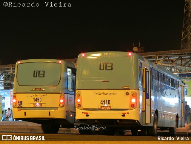 UTB - União Transporte Brasília 4110 na cidade de Gama, Distrito Federal, Brasil, por Ricardo Vieira. ID da foto: 6048242.