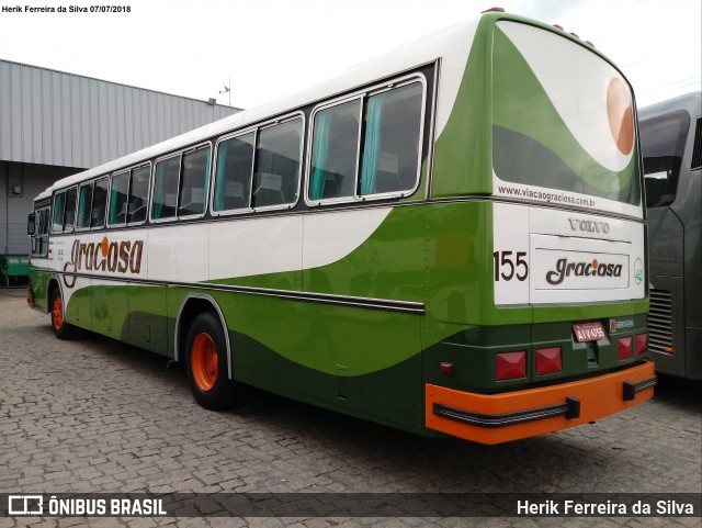 Viação Graciosa 155 na cidade de Campo Largo, Paraná, Brasil, por Herik Ferreira da Silva. Número da foto: #6048158.