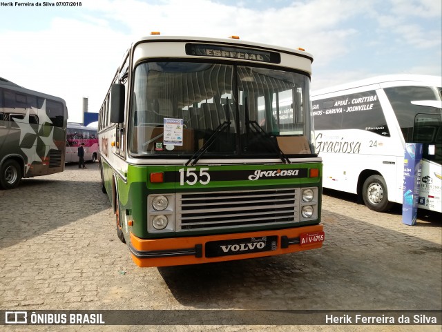 Viação Graciosa 155 na cidade de Campo Largo, Paraná, Brasil, por Herik Ferreira da Silva. ID da foto: 6048150.