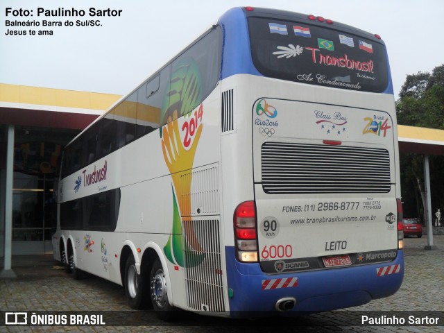Transbrasil Turismo 6000 na cidade de Araquari, Santa Catarina, Brasil, por Paulinho Sartor. Número da foto: #6047557.