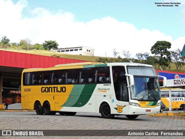 Empresa Gontijo de Transportes 12210 na cidade de João Monlevade, Minas Gerais, Brasil, por Antonio Carlos Fernandes. ID da foto: 6049103.