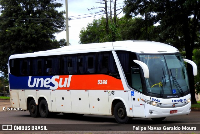 Unesul de Transportes 5246 na cidade de Cascavel, Paraná, Brasil, por Felipe Navas Geraldo Moura . ID da foto: 6049638.