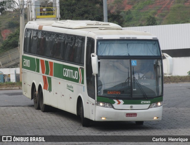 Empresa Gontijo de Transportes 21110 na cidade de Governador Valadares, Minas Gerais, Brasil, por Carlos  Henrique. ID da foto: 6049976.