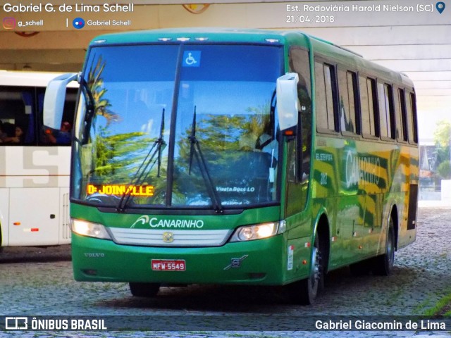 Viação Canarinho 2812 na cidade de Joinville, Santa Catarina, Brasil, por Gabriel Giacomin de Lima. Número da foto: #6051066.