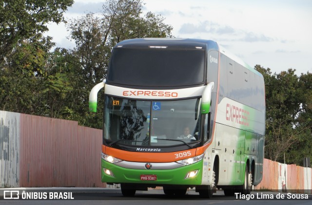 Expresso Transporte e Turismo Ltda. 3095 na cidade de Brasília, Distrito Federal, Brasil, por Tiago Lima de Sousa. Número da foto: #6053162.