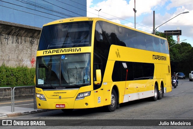 Viação Itapemirim 17609 na cidade de São Paulo, São Paulo, Brasil, por Julio Medeiros. ID da foto: 6053369.