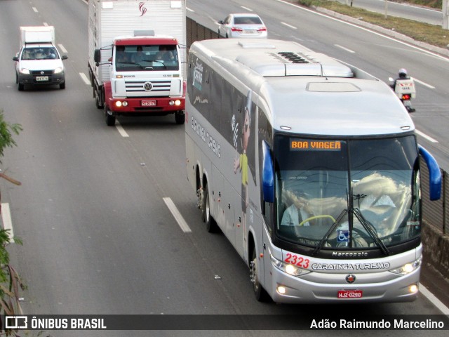 Caratinga Turismo 2323 na cidade de Belo Horizonte, Minas Gerais, Brasil, por Adão Raimundo Marcelino. ID da foto: 6053346.