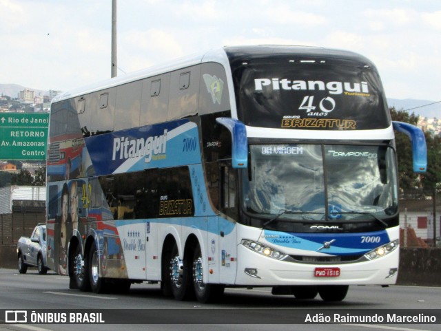 Pitangui Turismo 7000 na cidade de Belo Horizonte, Minas Gerais, Brasil, por Adão Raimundo Marcelino. ID da foto: 6053207.