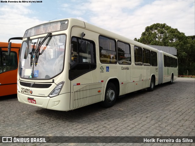 Viação Colombo 23411 na cidade de Campo Largo, Paraná, Brasil, por Herik Ferreira da Silva. ID da foto: 6053416.