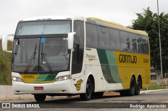 Empresa Gontijo de Transportes 12680 na cidade de João Monlevade, Minas Gerais, Brasil, por Rodrigo  Aparecido. Número da foto: #6052959.
