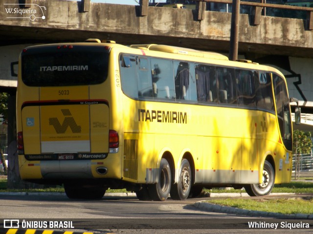 Viação Itapemirim 5023 na cidade de Vitória, Espírito Santo, Brasil, por Whitiney Siqueira. Número da foto: #6052078.