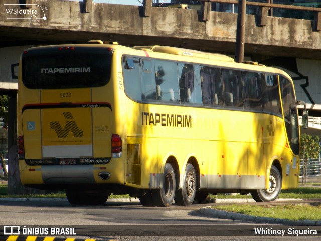 Viação Itapemirim 5023 na cidade de Vitória, Espírito Santo, Brasil, por Whitiney Siqueira. ID da foto: 6052078.