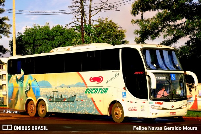 Eucatur - Empresa União Cascavel de Transportes e Turismo 4110 na cidade de Cascavel, Paraná, Brasil, por Felipe Navas Geraldo Moura . ID da foto: 6053569.