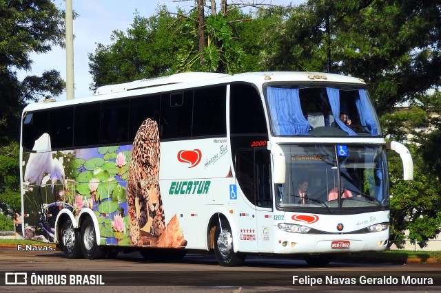 Eucatur - Empresa União Cascavel de Transportes e Turismo 4202 na cidade de Cascavel, Paraná, Brasil, por Felipe Navas Geraldo Moura . Número da foto: #6054678.