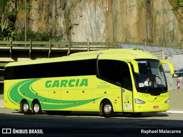 Viação Garcia 7739 na cidade de Santos, São Paulo, Brasil, por Raphael Malacarne. ID da foto: 6054499.