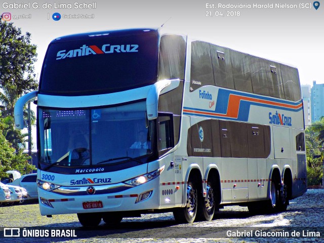 VUSC - Viação União Santa Cruz 3000 na cidade de Joinville, Santa Catarina, Brasil, por Gabriel Giacomin de Lima. ID da foto: 6055955.