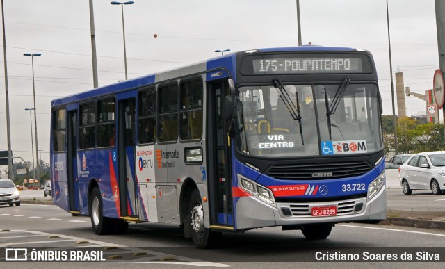 Guarulhos Transportes 33.722 na cidade de São Paulo, São Paulo, Brasil, por Cristiano Soares da Silva. ID da foto: 6055342.