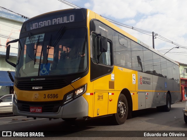 Transunião Transportes 3 6596 na cidade de São Paulo, São Paulo, Brasil, por Eduardo de Oliveira. ID da foto: 6055836.