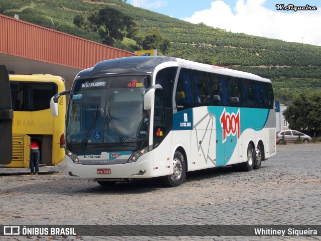 Auto Viação 1001 RJ 108.1085 na cidade de Manhuaçu, Minas Gerais, Brasil, por Whitiney Siqueira. ID da foto: 6055177.