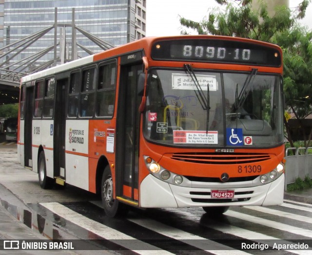 TRANSPPASS - Transporte de Passageiros 8 1309 na cidade de São Paulo, São Paulo, Brasil, por Rodrigo  Aparecido. ID da foto: 6055974.