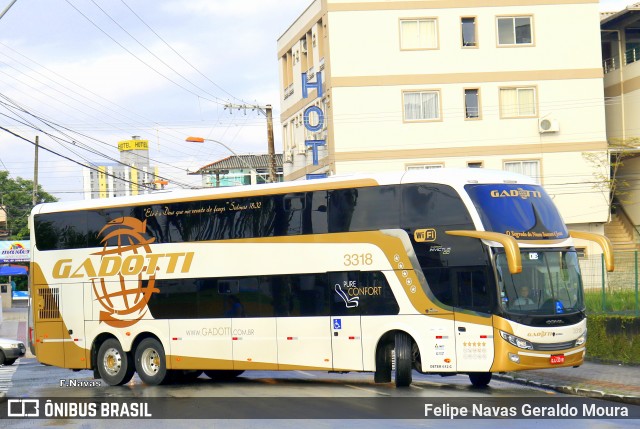 Auto Viação Gadotti 3318 na cidade de Balneário Camboriú, Santa Catarina, Brasil, por Felipe Navas Geraldo Moura . ID da foto: 6055824.