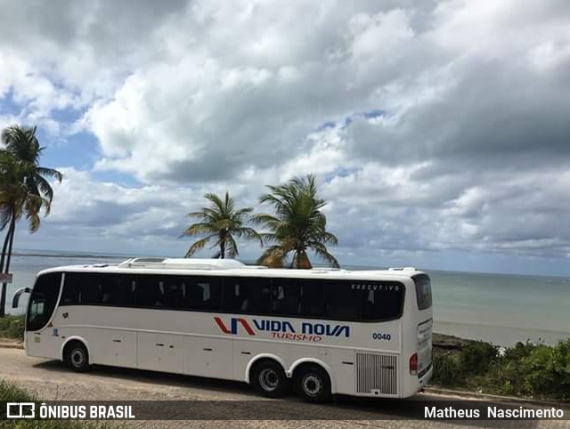 Vida Nova Turismo 0040 na cidade de Japaratinga, Alagoas, Brasil, por Matheus  Nascimento. ID da foto: 6056947.