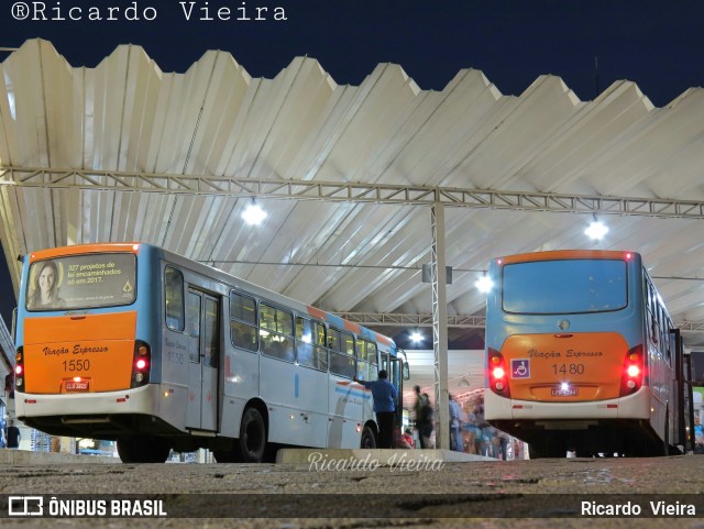 Viação Expresso Planaltina 1480 na cidade de Planaltina, Distrito Federal, Brasil, por Ricardo Vieira. ID da foto: 6057004.