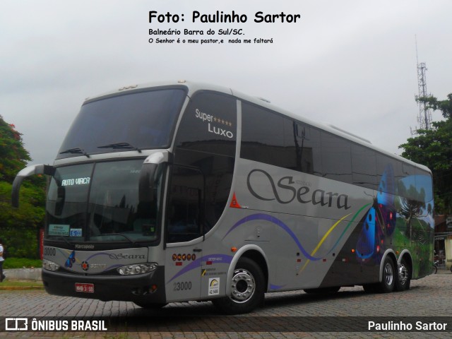 Auto Viação Seara 3000 na cidade de Joinville, Santa Catarina, Brasil, por Paulinho Sartor. ID da foto: 6058323.