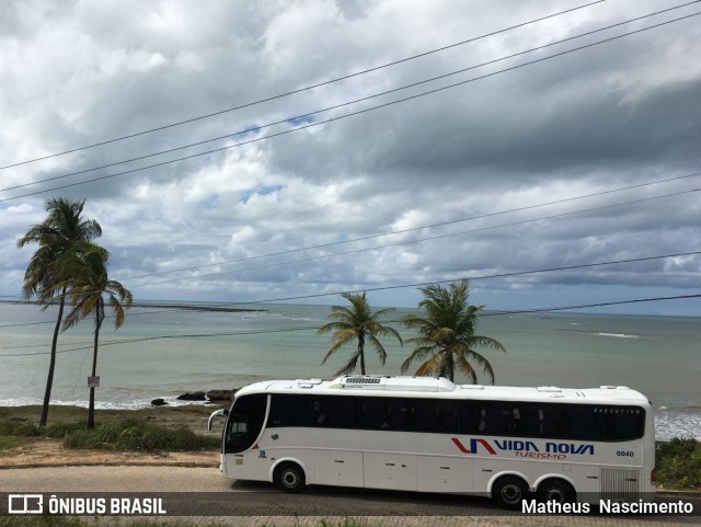 Vida Nova Turismo 0040 na cidade de Japaratinga, Alagoas, Brasil, por Matheus  Nascimento. Número da foto: #6056837.