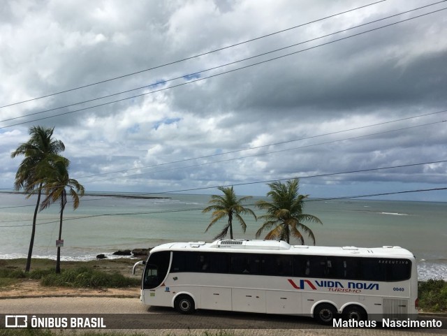 Vida Nova Turismo 0040 na cidade de Japaratinga, Alagoas, Brasil, por Matheus  Nascimento. ID da foto: 6056837.