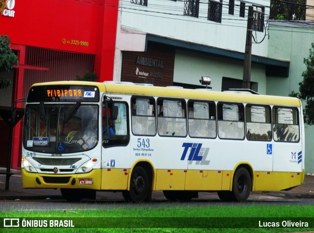 TIL Transportes Coletivos 543 na cidade de Londrina, Paraná, Brasil, por Lucas Oliveira . ID da foto: 6058609.