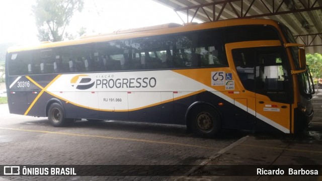 Viação Progresso 30316 na cidade de Três Rios, Rio de Janeiro, Brasil, por Ricardo  Barbosa. Número da foto: #6057629.