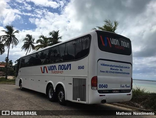 Vida Nova Turismo 0040 na cidade de Japaratinga, Alagoas, Brasil, por Matheus  Nascimento. Número da foto: #6056964.