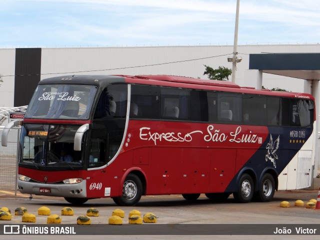 Expresso São Luiz 6940 na cidade de Goiânia, Goiás, Brasil, por João Victor. ID da foto: 6057820.