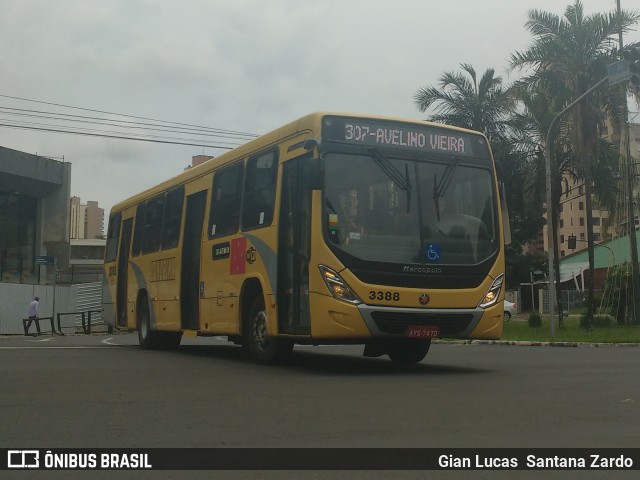 TCGL - Transportes Coletivos Grande Londrina 3388 na cidade de Londrina, Paraná, Brasil, por Gian Lucas  Santana Zardo. Número da foto: #6056570.