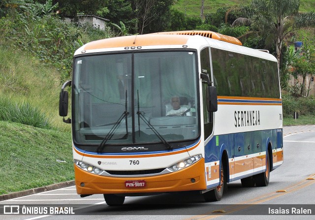 Viação Sertaneja 760 na cidade de Santos Dumont, Minas Gerais, Brasil, por Isaias Ralen. Número da foto: #6059253.