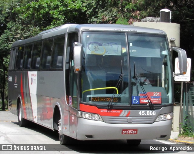 Empresa de Ônibus Pássaro Marron 45.808 na cidade de São Paulo, São Paulo, Brasil, por Rodrigo  Aparecido. ID da foto: 6060137.