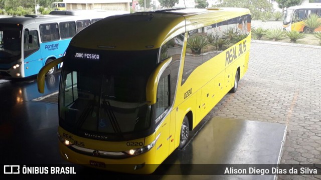 Expresso Real Bus 0220 na cidade de Campina Grande, Paraíba, Brasil, por Alison Diego Dias da Silva. Número da foto: #6031691.