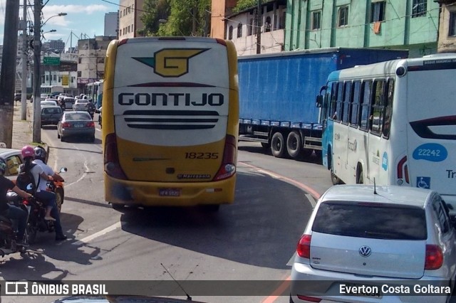 Empresa Gontijo de Transportes 18235 na cidade de Vitória, Espírito Santo, Brasil, por Everton Costa Goltara. Número da foto: #6031267.