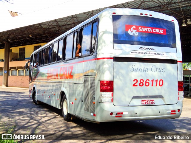 Viação Santa Cruz 286110 na cidade de Varginha, Minas Gerais, Brasil, por Eduardo Ribeiro. Número da foto: #6030848.