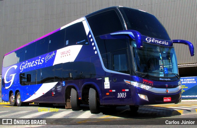 LP Gênesis Bus 1003 na cidade de Goiânia, Goiás, Brasil, por Carlos Júnior. ID da foto: 6031189.