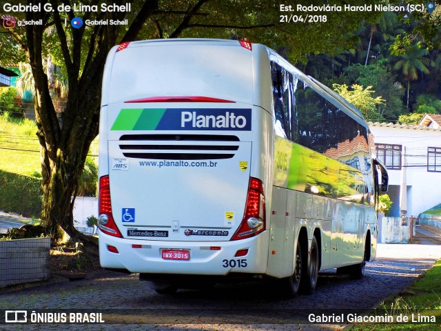 Planalto Transportes 3015 na cidade de Joinville, Santa Catarina, Brasil, por Gabriel Giacomin de Lima. ID da foto: 6061460.