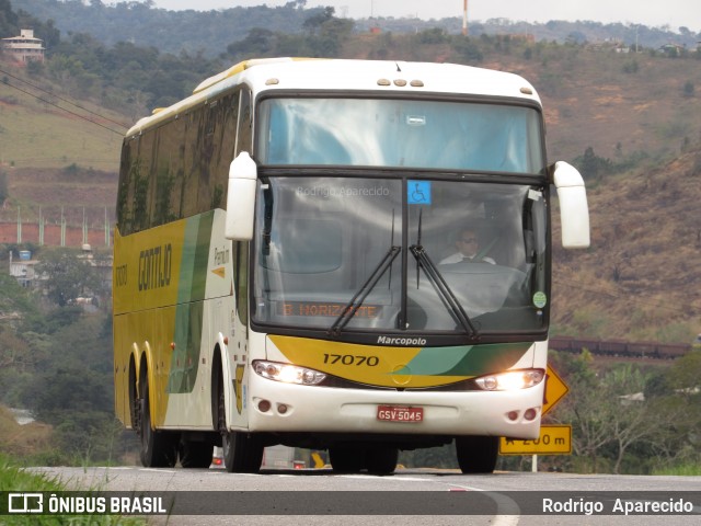 Empresa Gontijo de Transportes 17070 na cidade de Nova Era, Minas Gerais, Brasil, por Rodrigo  Aparecido. ID da foto: 6061426.