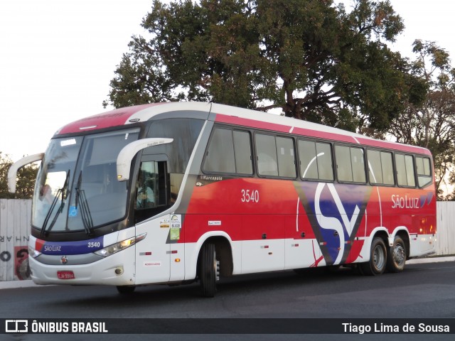 Viação São Luiz 3540 na cidade de Brasília, Distrito Federal, Brasil, por Tiago Lima de Sousa. ID da foto: 6061549.