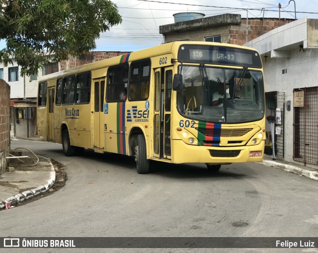 Expresso Vera Cruz 602 na cidade de Recife, Pernambuco, Brasil, por Felipe Luiz. Número da foto: #6062224.