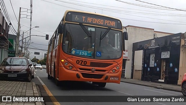 Auto Viação São José dos Pinhais 070 na cidade de São José dos Pinhais, Paraná, Brasil, por Gian Lucas  Santana Zardo. Número da foto: #6062562.